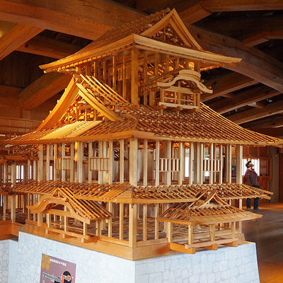 菱櫓と五十間長屋の軸組模型 | 金沢城